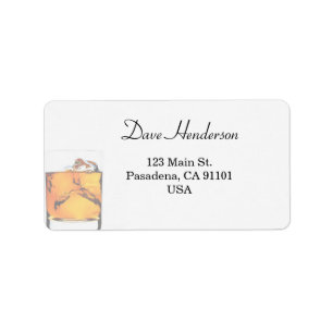 Modern Scotch Glass Etiket