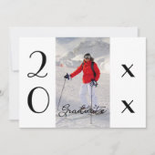 Modern Script 2025 fotoafstudeerfeest Kaart (Voorkant)