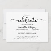 Modern Script 2025 fotoafstudeerfeest Kaart (Achterkant)