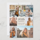 Modern Script 2026 Graduation Kaart (Voorkant)