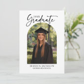 Modern Script 20XX Graduate 5 Photo Kaart (Staand voorkant)