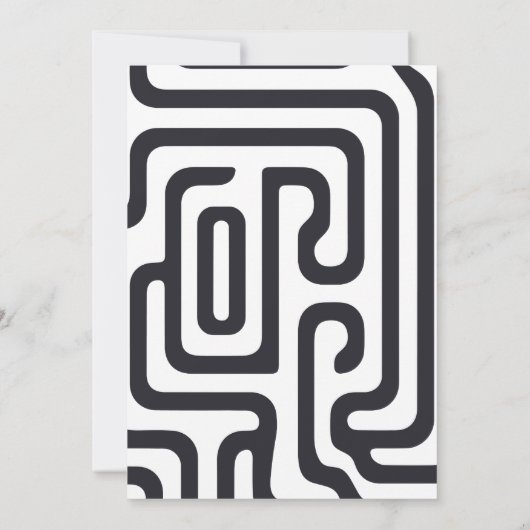 Modern Script 3 Foto's Geometrisch Afstuderen Aankondiging (Achterkant)