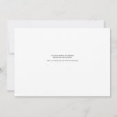 Modern script 3 foto's simpele bruiloft save the date (Achterkant)
