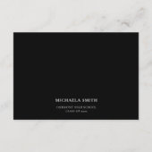 Modern Script Afstudeerder Advies Blauw Afstuderen Informatiekaartje (Achterkant)