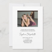 Modern Script Afstudeerder Naam Foto Graduation Pa Kaart (Achterkant)