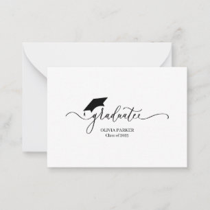 Modern script Afstuderen Afstuderen Advieskaart