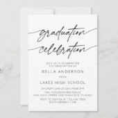 Modern Script Afstuderen Celebration Party Foto Kaart (Voorkant)