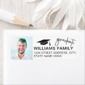 Modern Script Afstuderen Foto Afstuderen Chic Etiket (Insitu)