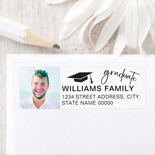 Modern Script Afstuderen Foto Afstuderen Chic Etiket (Insitu)