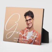 Modern script Afstuderen Foto Fotoplaat (Zijkant)