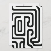 Modern Script Afstuderen foto geometrisch Afstuder Aankondiging (Achterkant)