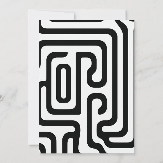 Modern Script Afstuderen foto geometrisch Afstuder Aankondiging (Achterkant)