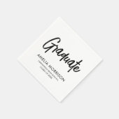 Modern Script Afstuderen minimalistisch Afstuderen Servet (Hoek)