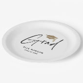 Modern Script-Afstuderen Papieren Bordje (Gekanteld)