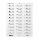 Modern Script Afstuderen Pet Aangepaste kleuren Etiket (Full Sheet)
