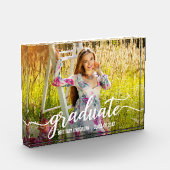 Modern Script Afstuderen Photo Block Fotoblokken (Links)