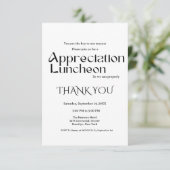 Modern script appreciatie party dankbare partij kaart (Staand voorkant)