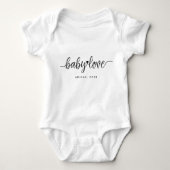 Modern Script Baby Love Romper (Voorkant)