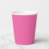 Modern Script Baby shower Custom Trendy Hot Pink Papieren Bekers (Achterkant)