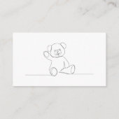 Modern Script Baby shower Gift Registry Informatiekaartje (Achterkant)