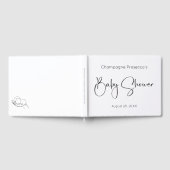 Modern Script Baby shower Guestbook Gastenboek (Volledig)