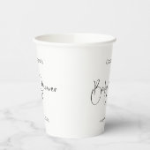Modern Script-Baby shower Papieren Bekers (Links)
