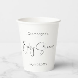 Modern Script-Baby shower Papieren Bekers