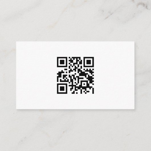 Modern Script Baby shower QR Code Gift Registry Informatiekaartje (Achterkant)