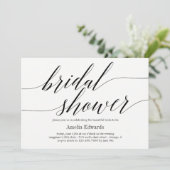 Modern Script BEWERKBARE KLEUR Bruiloft Feest Kaart (Staand voorkant)