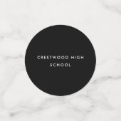 Modern Script Black & White Photo Graduation Party Confetti (Kleine voorkant)