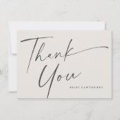 Modern Script Boho Vrijgezellenfeest Bedankkaart (Voorkant)