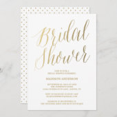 Modern script | Bridal Shower-uitnodiging Kaart (Voorkant / Achterkant)