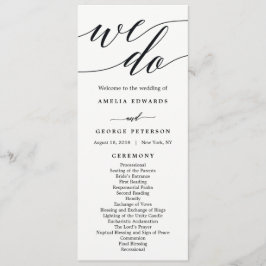 Modern script bruiloft ceremonie programma