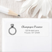 Modern Script Bruiloft Feest Retouradres Label (Insitu)