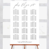 Modern Script Bruiloft Welkom Aangepaste Tafel Zit Poster