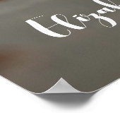 Modern Script bruiloft welkomstfoto Poster (Hoek)