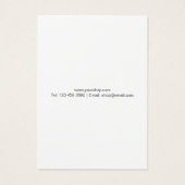 Modern Script Business Name Earring Holder Cards (Dos)