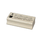 Modern Script Cactus Planter Retouradres Rubberstempel (Stempel)