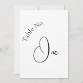 Modern Script Calligrafie Trouwtafel nummer (Achterkant)