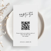 Modern Script Capture The Love QR-code Informatiekaartje