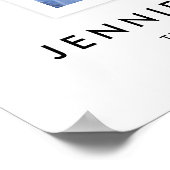 Modern Script Congrats Retirement Party Photo Poster (Hoek)