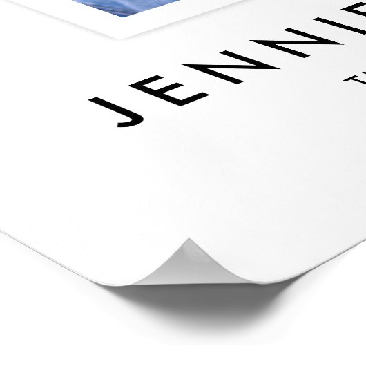 Modern Script Congrats Retirement Party Photo Poster (Hoek)