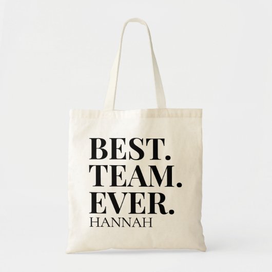 Modern Script Custom Tote Bag for Teachers & Teams (Devant)