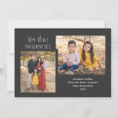 Modern script dit is de seizoenskalligrafie foto feestdagenkaart (Voorkant)