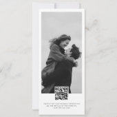 Modern Script Double Sided Bookmark Photo Wedding Save The Date (Achterkant)