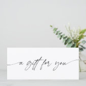 Modern Script Een Cadeau Voor Jou Certificaat (Staand voorkant)