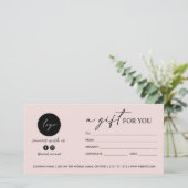 Modern Script Een cadeau voor u LOGO SOCIAL ICON (Staand voorkant)