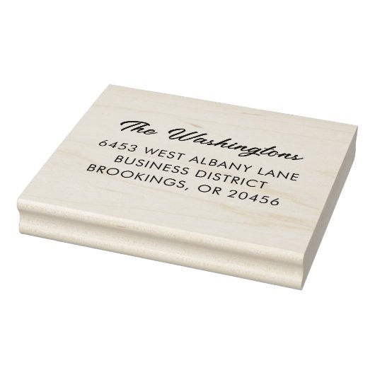 Modern Script Eenvoudige bedrijfsnaam Rubberstempel (Stempel)