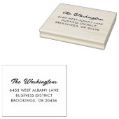 Modern Script Eenvoudige bedrijfsnaam Rubberstempel (Gestempeld)