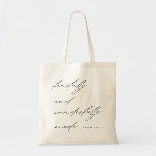 Modern script, eerlijk en netjes gemaakt tote bag (Voorkant)